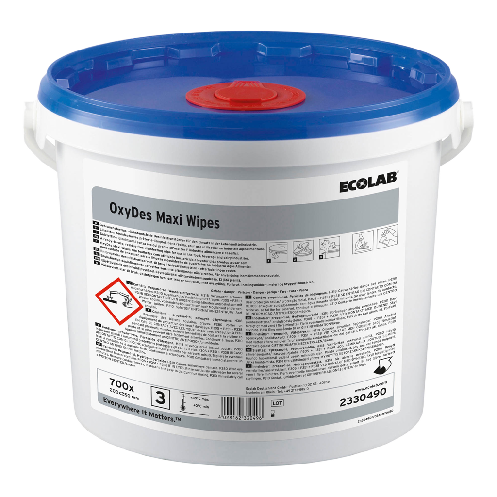 OxyDes Maxi Wipes 700 stk. - Desinfektionsservietter